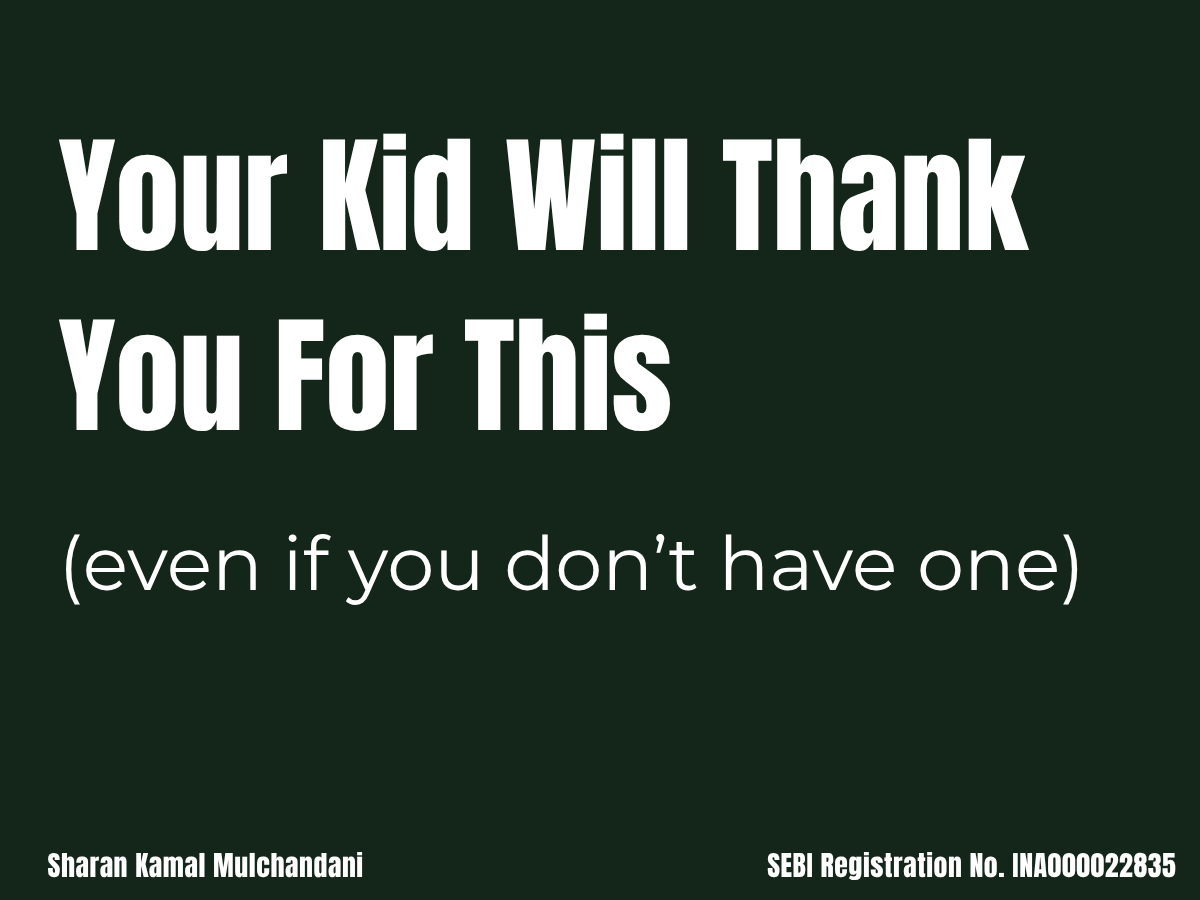 Illustration representing giving inheritance to your child at the right age